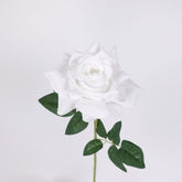 Artificial Single Rose Stem In White Rose Flower